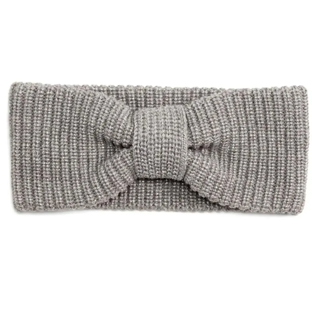 Kate Spade Metallic Bow Head wrap - Black Metallic One Size